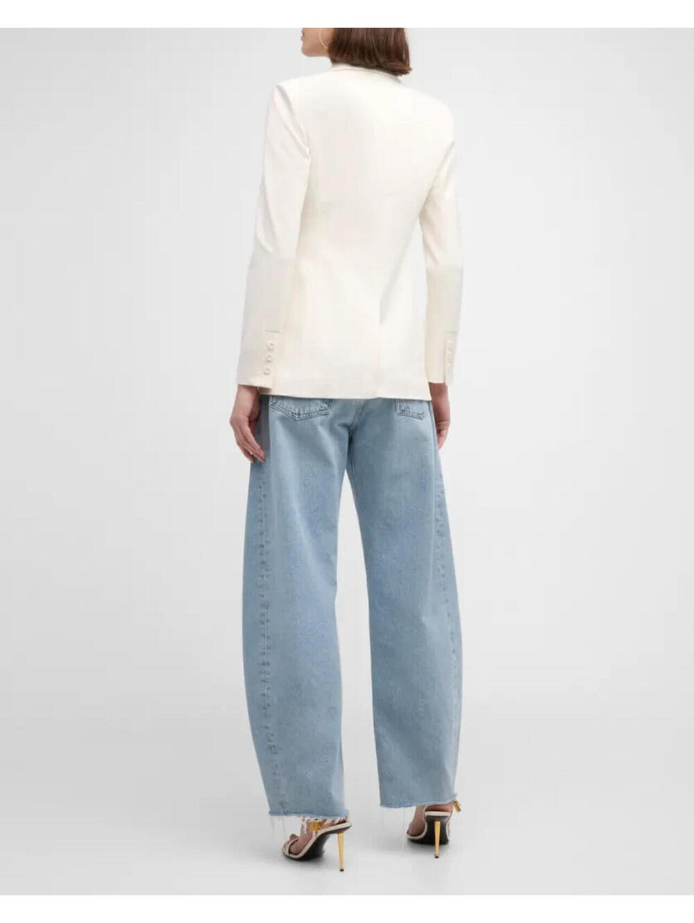 NEW, Alice + Olivia Fitted Blazer in Off White Sz 14 #SJ2245 - Picture 13 of 13